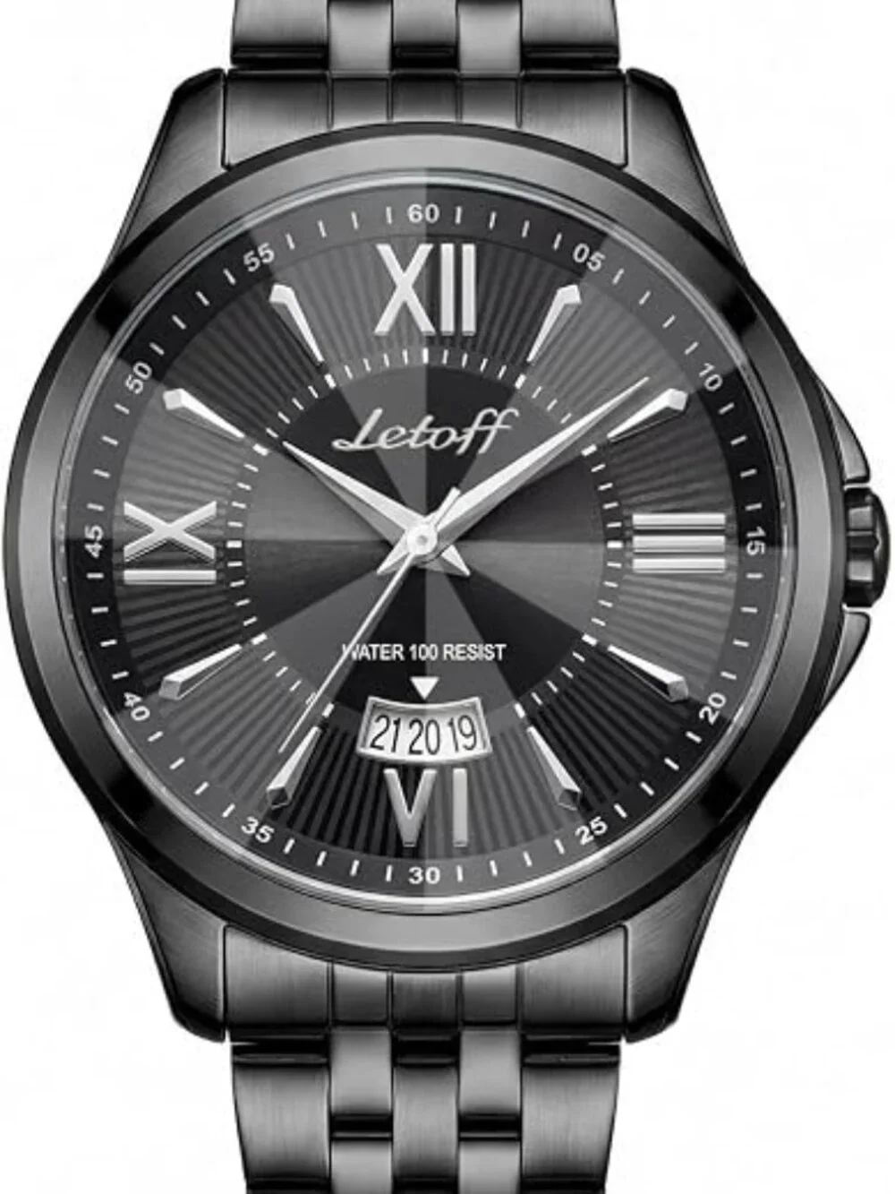 NIB Letoff Watch for Men with Colorful Roman Numerals
